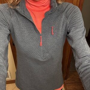 Rab Gray and coral Quarter-Zip Pullover